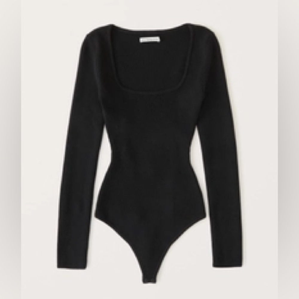 Abercrombie Long-Sleeve Squareneck Sweater Bodysuit